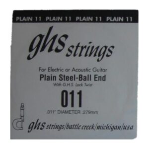 GHS PLAIN 011 STEEL BALL-END CORDA PER CHITARRA ACUSTICA