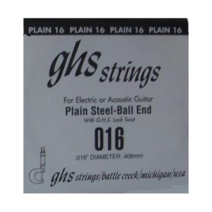 GHS PLAIN 016 STEEL BALL-END CORDA PER ACUSTICA