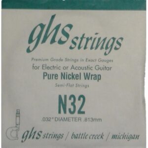 GHS PURE NICKEL WRAP N32 CORDA PER ACUSTICA