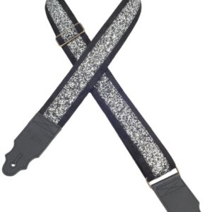 RIGHTON STRAPS GLITTER BLACK TRACOLLA PER CHITARRA E BASSO