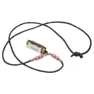 Hohner mini harp necklace pink