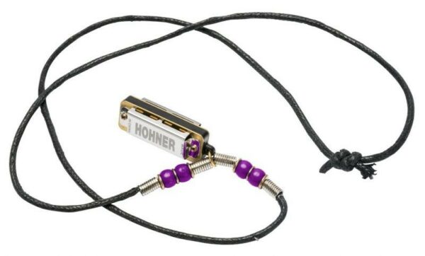 Hohner mini harp necklace purple