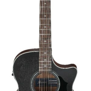 Ibanez ae140-wkh weathered black open pore