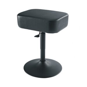KONIG & MEYER 14093 PANCA SGABELLO PIANOFORTE TASTIERA ACCIAIO E SIMIL PELLE MOLLA PNEUMATICA SEDILE 43X33CM 3 PEZZI