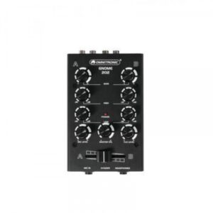OMNITRONIC GNOME 202 BLACK MINI MIXER DJ 2 CANALI STEREO MICROFONO CUFFIA