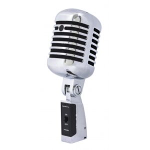 PROEL DM55-V2 MICROFONO DINAMICO CARDIOIDE OLD STYLE VINTAGE ANNI 50 ELVIS RIEDIZIONE MIGLIORE V.2