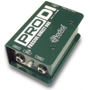 RADIAL PRODI DIRECT BOX PASSIVA PRO DI BOX SINGOLA MONO TRASFORMATORE 140 KOHM PER CHITARRA BASSO TASTIERA