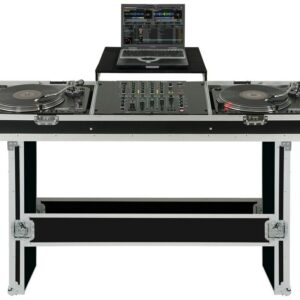 RELOOP TTM CASE TRAY FLIGHTCASE PER 2 GIRADISCHI E MIXER ILLUMINATO A LED