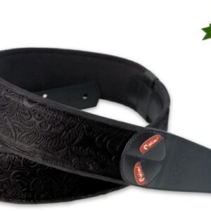 RIGHTON STRAPS SANDOKAN BLACK TRACOLLA PER CHITARRA E BASSO
