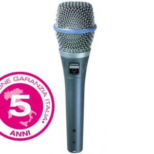 SHURE BETA 87 A MICRFONO A CONDENSATORE SUPERCARDIOIDE PER VOCE GARANZIA ESTENDIBILE A 5 ANNI
