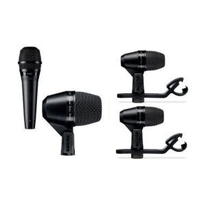 SHURE PGA DRUMKIT 4 DRUM SET 4 MICROFONI BATTERIA 2 PGA56 + 1 PGA52 + 1 PGA57 + CUSTODIA CAVI SUPPORTI