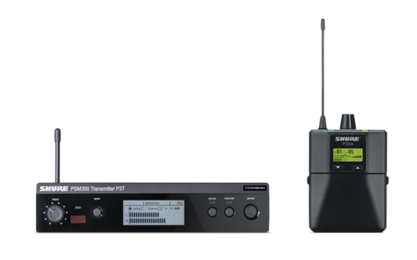 Shure psm300 premium (p3t + p3ra) ear monitor professionale wireless
