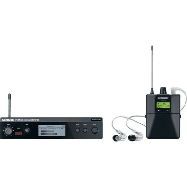 Shure psm300 premium (p3t + p3ra + se215) ear monitor professionale wireless