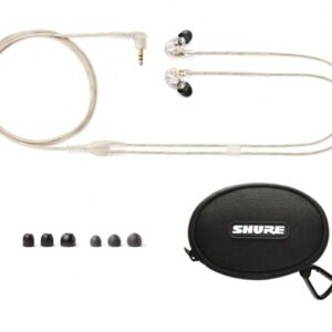 SHURE SE215-CLE-FS NUOVO AURICOLARE ISOLAMENTO SONORO CLEAR TRASPARENTE IN EAR MONITOR