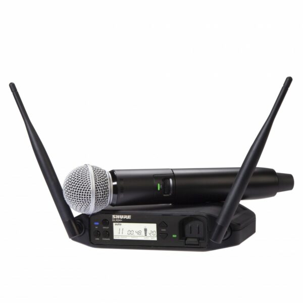 SHURE GLXD24+/SM58 RADIOMICROFONO PALMARE DIGITALE WIRELESS A MANO CAPSULA SM58 SERIE GLXD