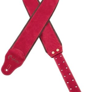 RIGHTON STRAPS SUEDE RED TRACOLLA PER CHITARRA E BASSO