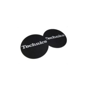 TECHNICS COPPIA SLIPMAT LOGO BLACK-SILVER