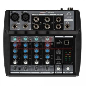 WHARFEDALE CONNECT 802USB MIXER 6 CANALI + USB BLACK