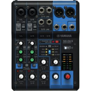 YAMAHA MG06X MIXER PASSIVO 6 CANALI EFFETTI SPX 6 PROGRAMMI