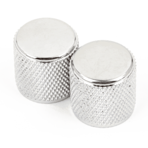 FENDER Telecaster Precision Bass Knurled Knobs Chrome