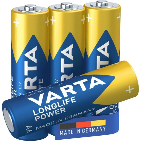 Varta blister da 4pz batteria aa 1,5v longlife power