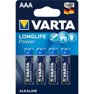Varta blister da 4pz batteria aaa 1,5v alta intensità