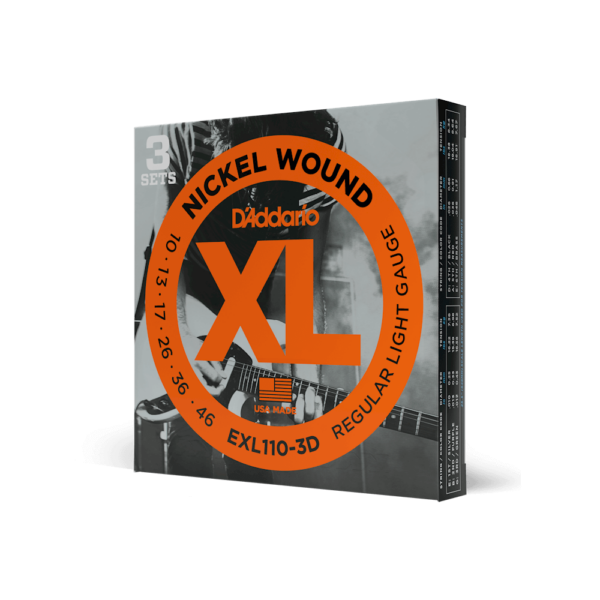 D'addario exl110-3d nickel wound regular light 10-46