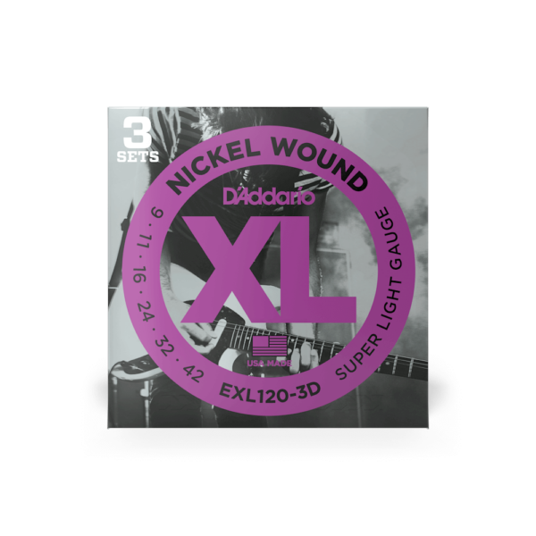 D'addario exl120-3d nickel wound super light 9-42