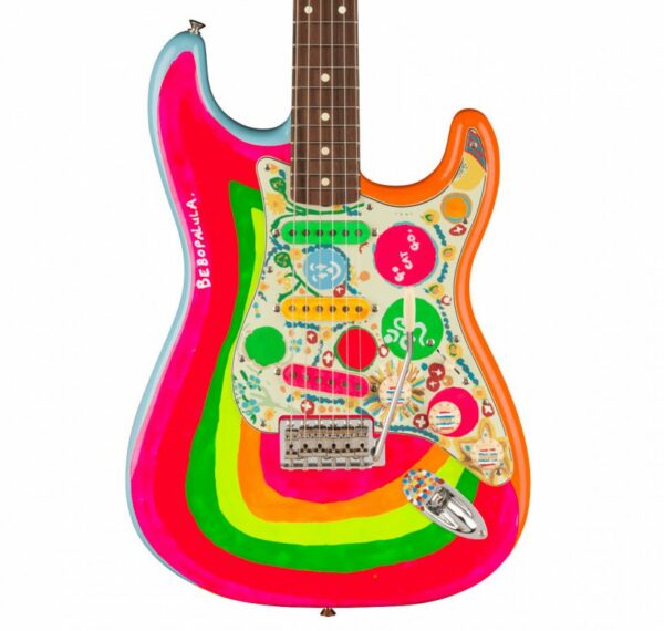 FENDER George Harrison Rocky Stratocaster Hand Painted Rocky Artwork Over Sonic Blue - IN ARRIVO -