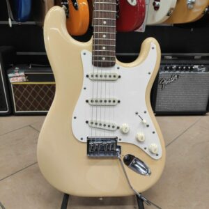 FENDER Standard Stratocaster Rosewood Fretboard 2 knobs Ivory White – USATO IN GARANZIA –