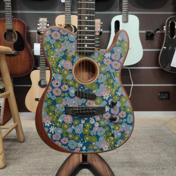 FENDER American Acoustasonic Telecaster Blue Flower - EX DEMO -
