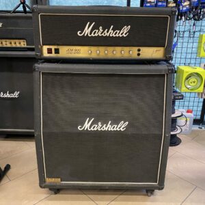 MARSHALL JCM800 2203 MK2 MASTER MODEL 100W LEAD Black + Cassa 1982A – USATO IN GARANZIA –
