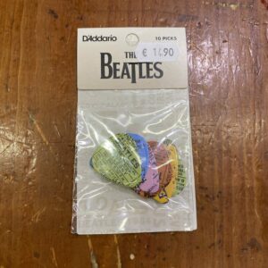 D&apos;ADDARIO THE BEATLES 1964 TOUR TICKET STUB GUITAR PICKS