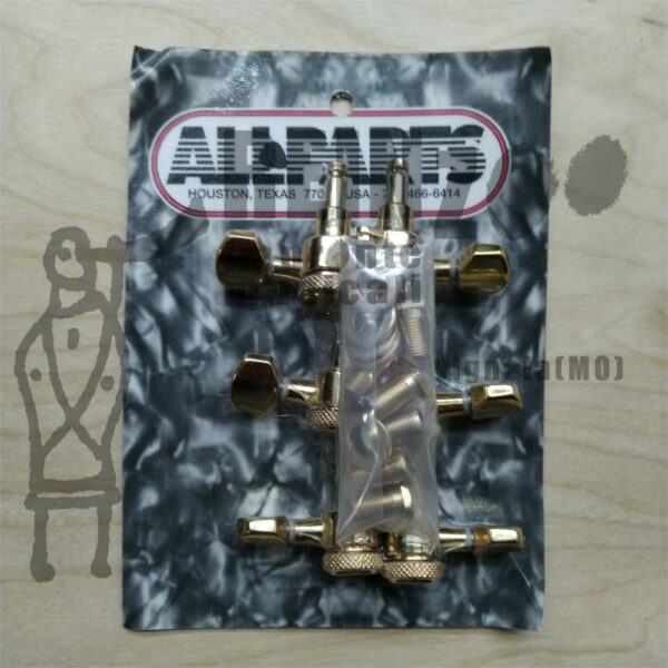 Allparts 3x3 Gold Locking Tuners 18 1 Tk-7576-002