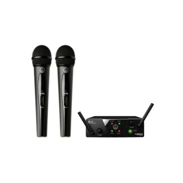 Akg WMS40 Mini 2 Dual Vocal Set US25-B-D Radiomicrofono Doppio Palmare