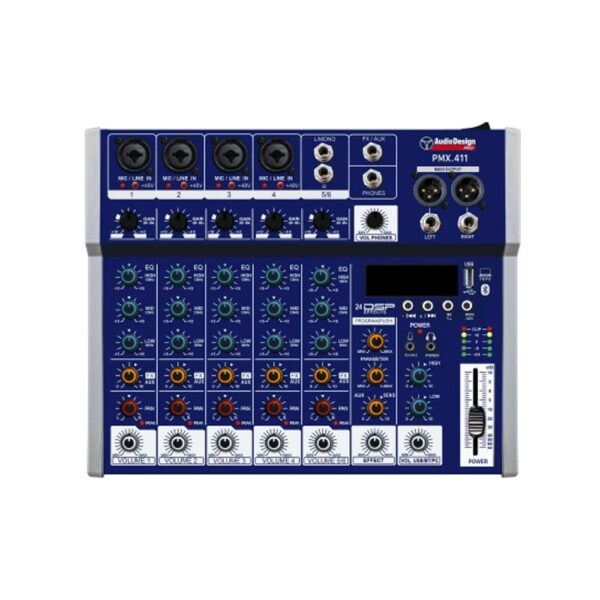 AudioDesign Pro PMX.411 Mixer Professionale 6 Canali