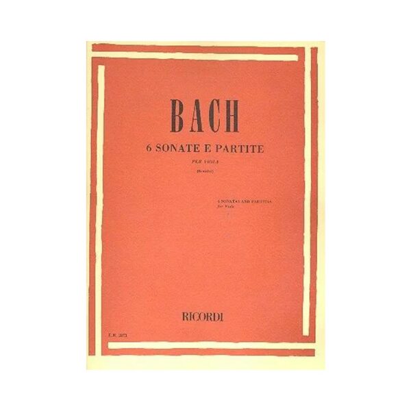 Bach 6 Sonate E Partite Per Viola Revisore Bennici
