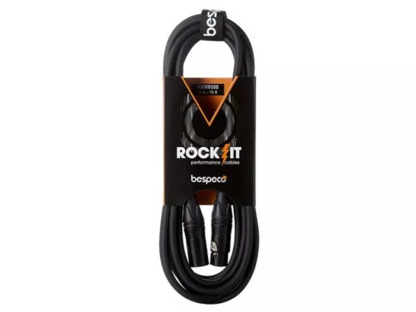 Bespeco RKMB100R Cavo Microfinico XLR F - XLR M 1m.