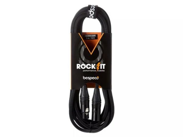 Bespeco RKMB500R Cavo Microfonico XLR F - XLR M 5m.