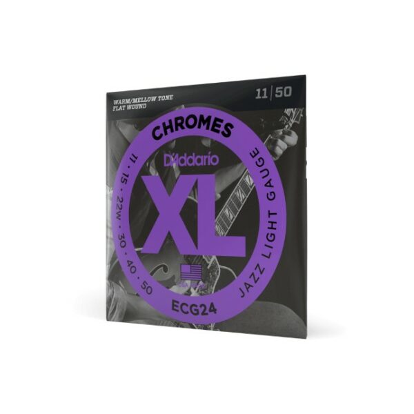 D'Addario Ecg24 Chromes Flat Wound 11-50