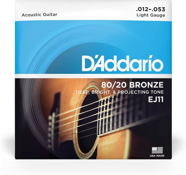 D'Addario EJ11 80/20 Bronze Acoustic 12-53