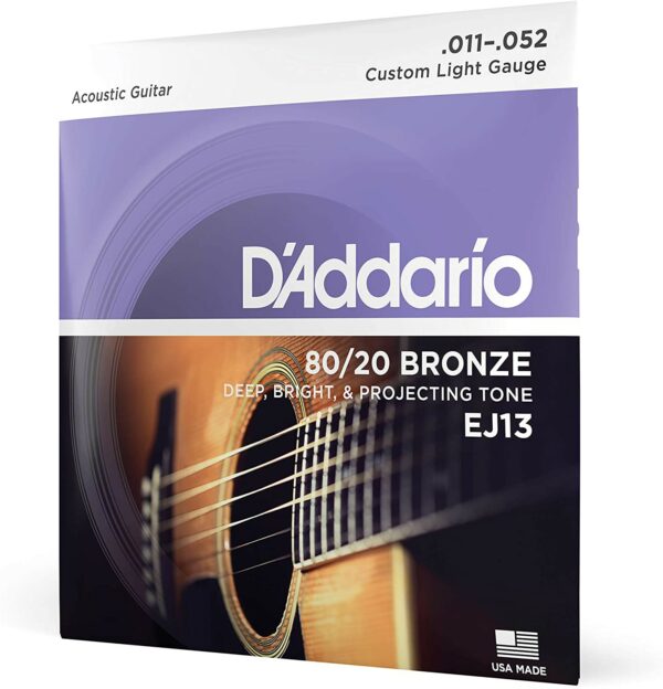 D'Addario EJ13 80/20 Bronze Acoustic 11-52