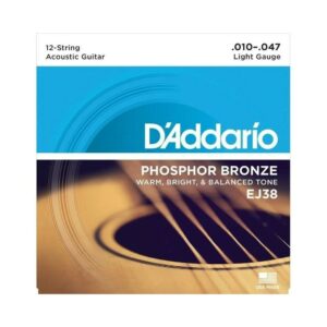 D’Addario EJ38 Phosphor Bronze 12 Strings Light 10-47