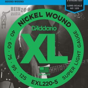D&apos;Addario Electric Bass XL Environmental 5 String .040 – .125 EXL220-5
