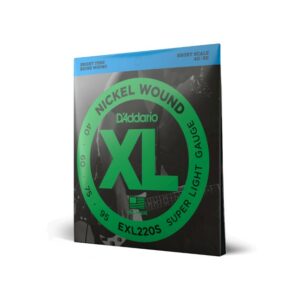D’Addario Exl220S Nickel Wound Bass, Super Light, 40-95, Short Scale