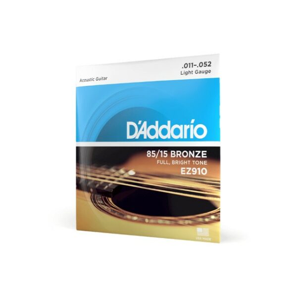 D'Addario EZ910 85/15 Bronze Acoustic Guitar Strings 11-52
