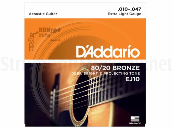 D&apos;ADDARIO EJ10 80/20 Bronze