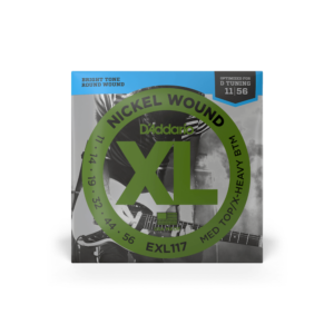 D’addario exl117 nickel wound, medium top/extra-heavy bottom 11-56