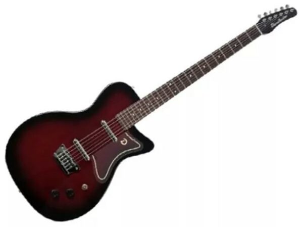 Danelectro Baritone Dolphin Red Burst