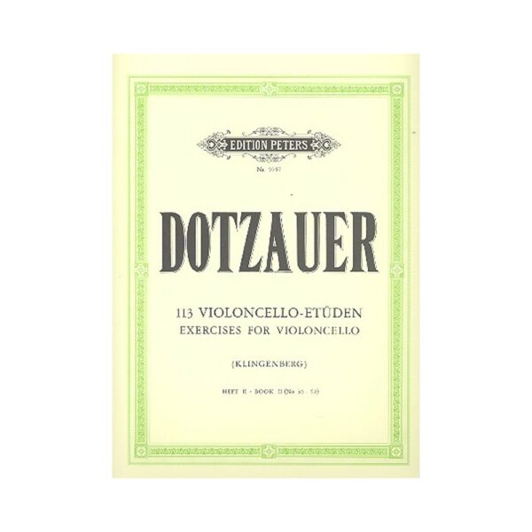 Dotzauer 113 Violoncello-Etuden Heft II